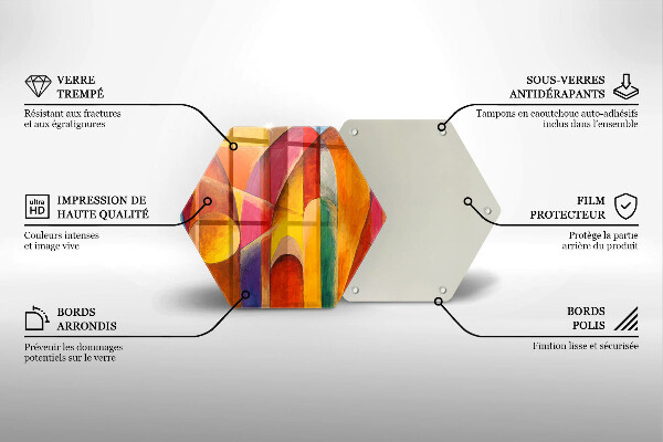 Chopping board Colorful abstraction