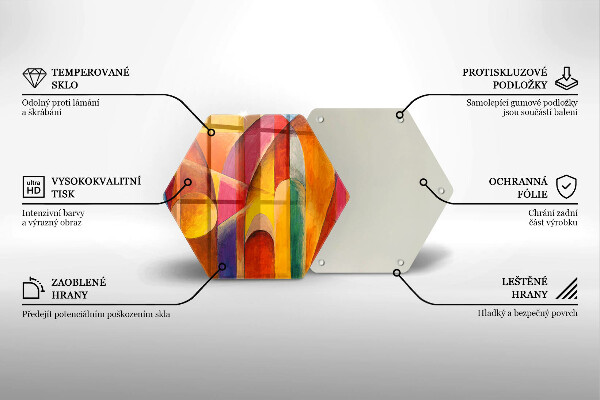 Chopping board Colorful abstraction