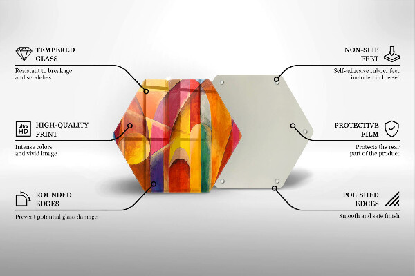 Chopping board Colorful abstraction