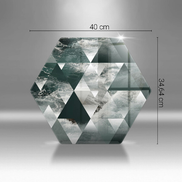 Chopping board Triangles and water