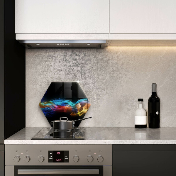 Chopping board Colorful smoke