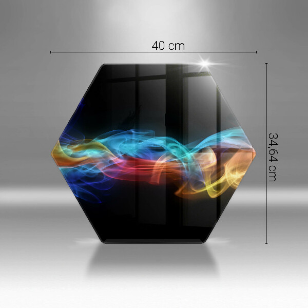 Chopping board Colorful smoke