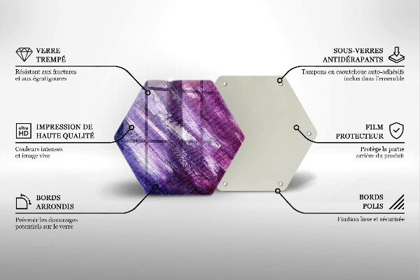 Glass worktop saver Paint abstraction