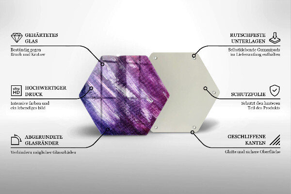 Glass worktop saver Paint abstraction