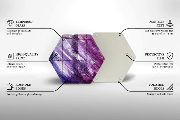 Glass worktop saver Paint abstraction