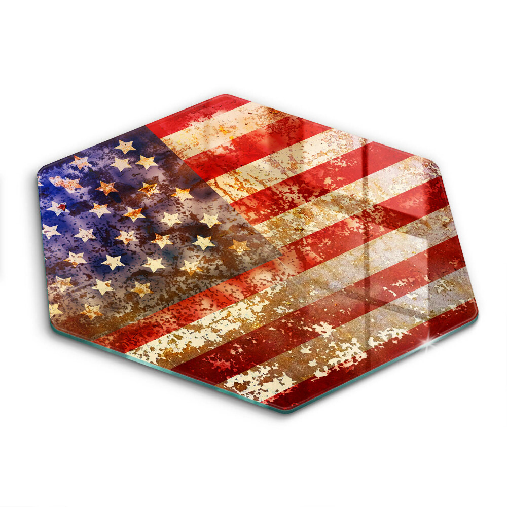 Glass worktop saver USA Flag of America