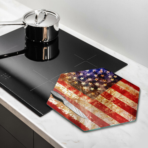 Glass worktop saver USA Flag of America