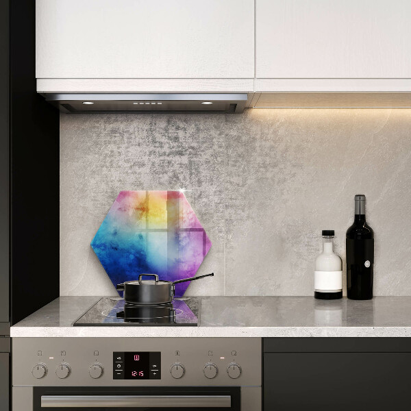 Glass worktop saver Rainbow watercolor spots