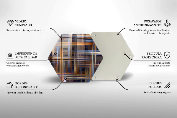 Glass worktop saver Abstract paint lines