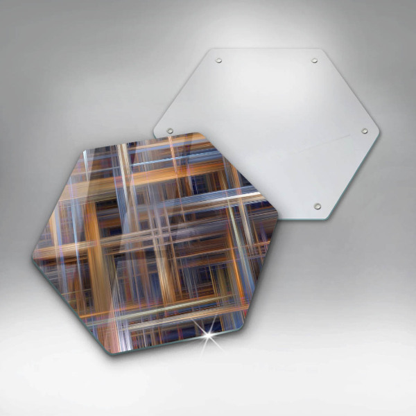 Glass worktop saver Abstract paint lines