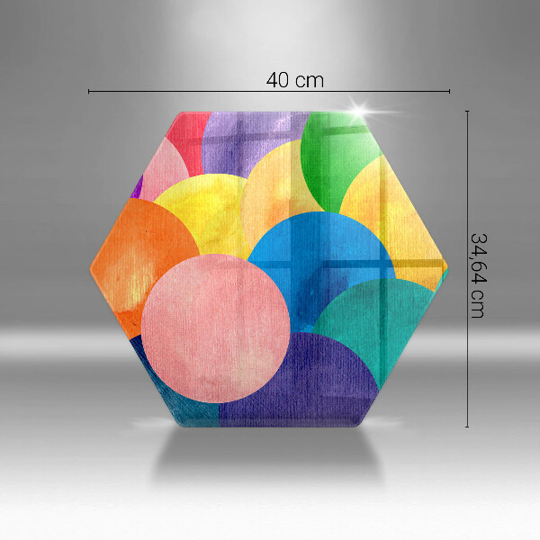 Glass worktop saver Colorful wheels