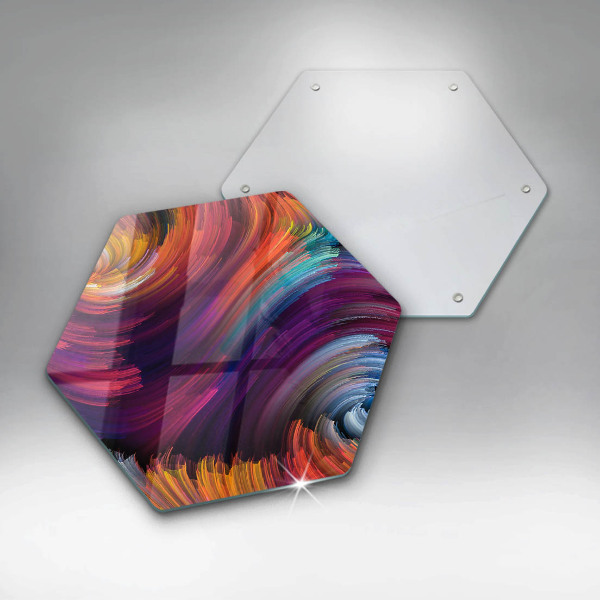 Glass worktop saver Colorful highlights