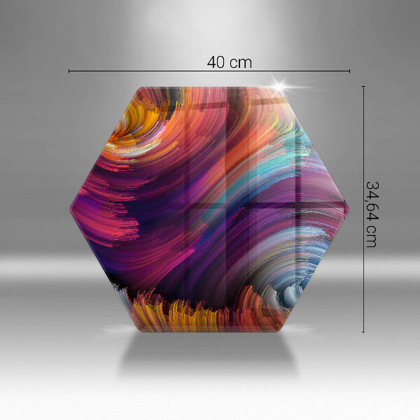 Glass worktop saver Colorful highlights