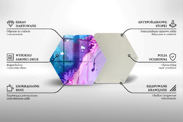 Glass worktop saver Abstraction ink