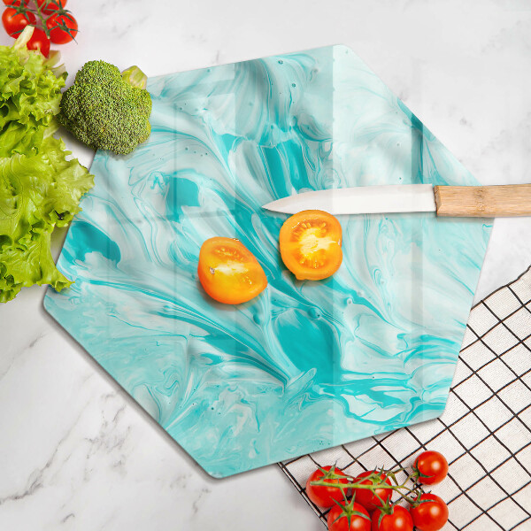 Glass worktop saver Paints abstraction