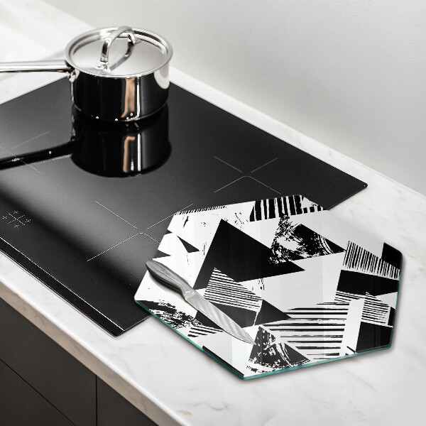 Glass worktop protector Geometric triangles