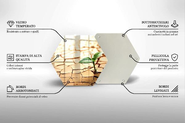 Chopping board Lonely plant