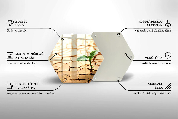 Chopping board Lonely plant