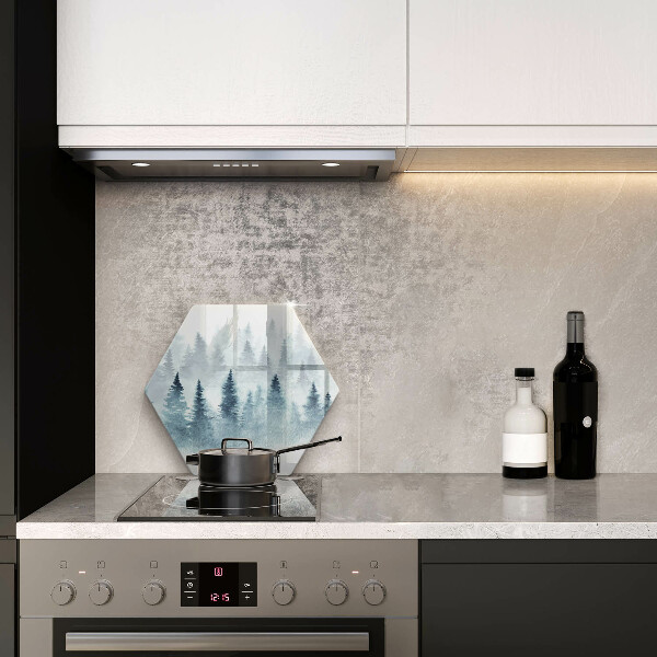 Chopping board Painted winter forest