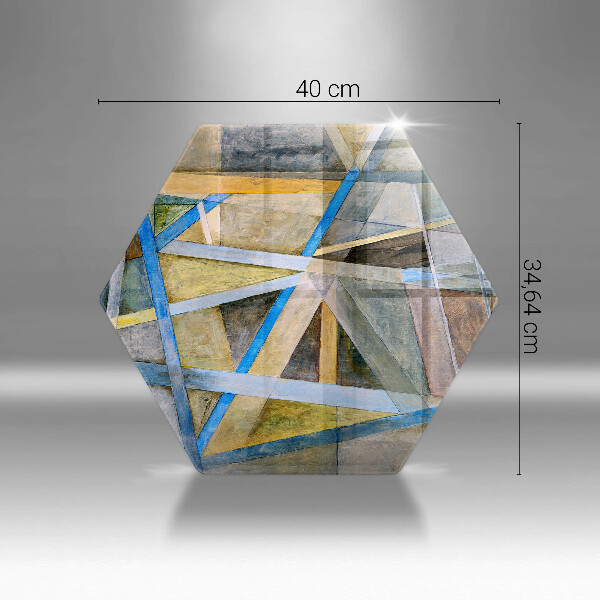 Chopping board Painted abstraction lines