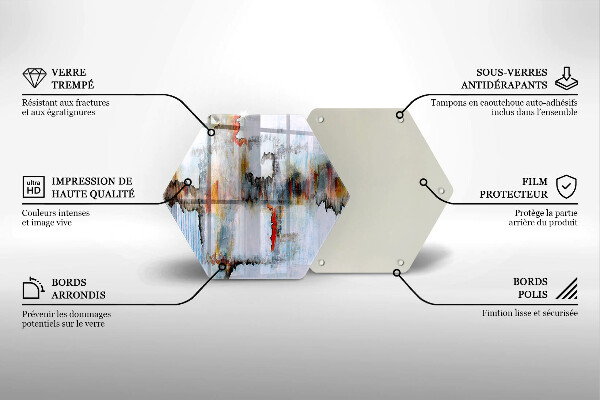 Chopping board Paints abstraction