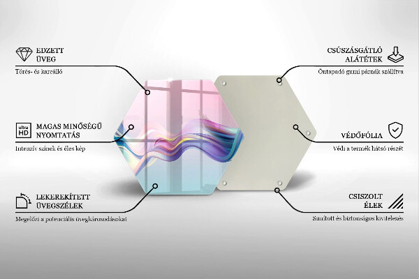 Chopping board Pastel abstraction