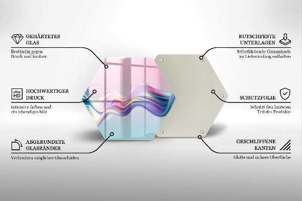Chopping board Pastel abstraction