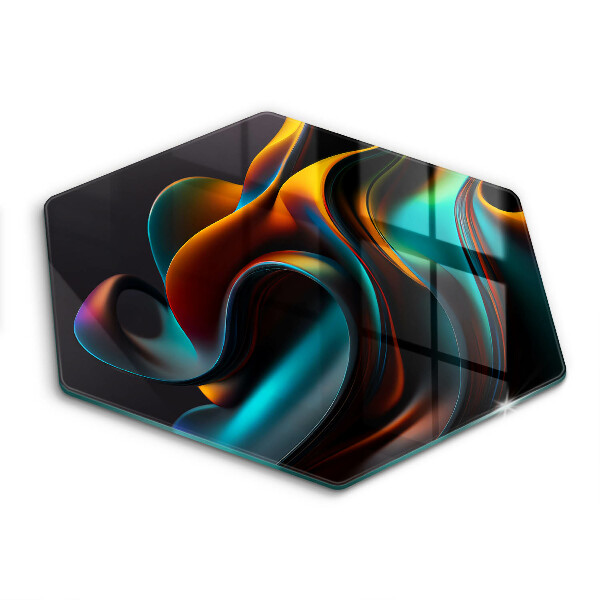 Glass worktop protector Colorful abstraction