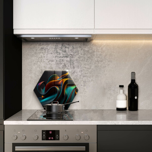 Glass worktop protector Colorful abstraction
