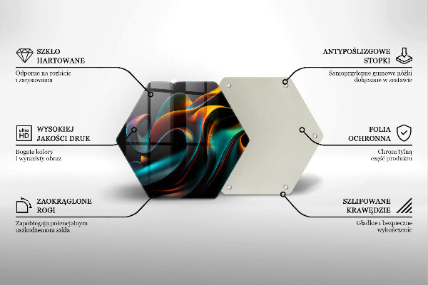 Glass worktop protector Colorful abstraction