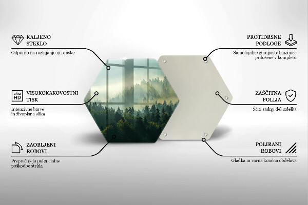 Chopping board Landscape view of the forest