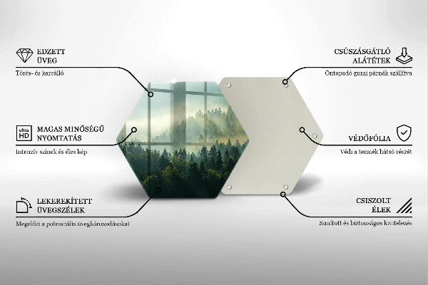 Chopping board Landscape view of the forest