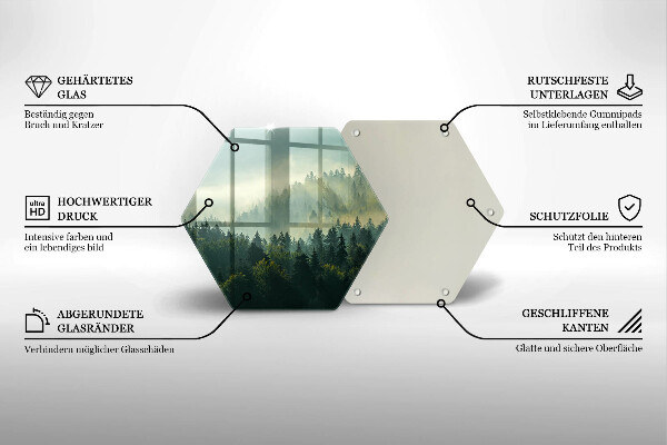 Chopping board Landscape view of the forest