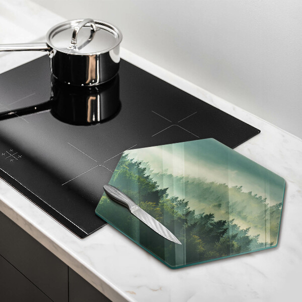 Chopping board Landscape view of the forest