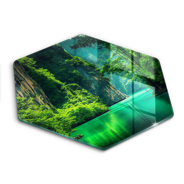 Chopping board Laguna landscape