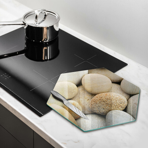 Chopping board Oval stone pattern