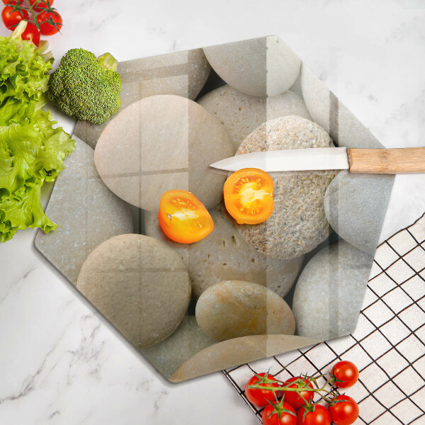 Chopping board Oval stone pattern