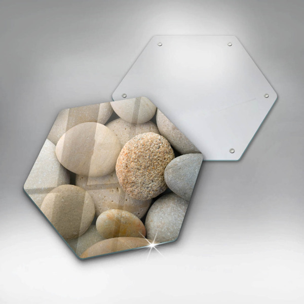 Chopping board Oval stone pattern