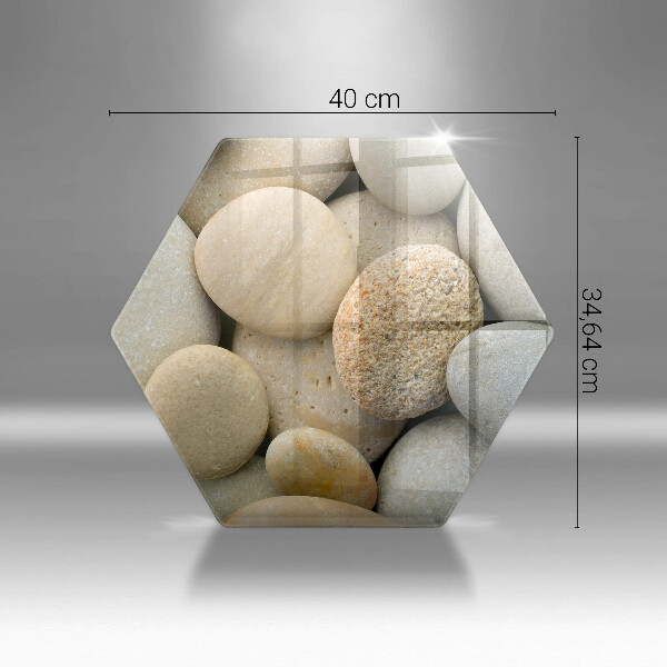 Chopping board Oval stone pattern