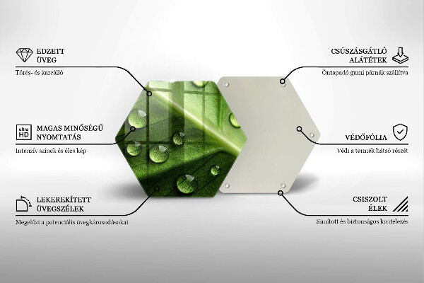 Chopping board Nature Rosa and Leaf