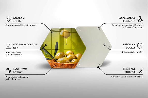Chopping board Tasty olives