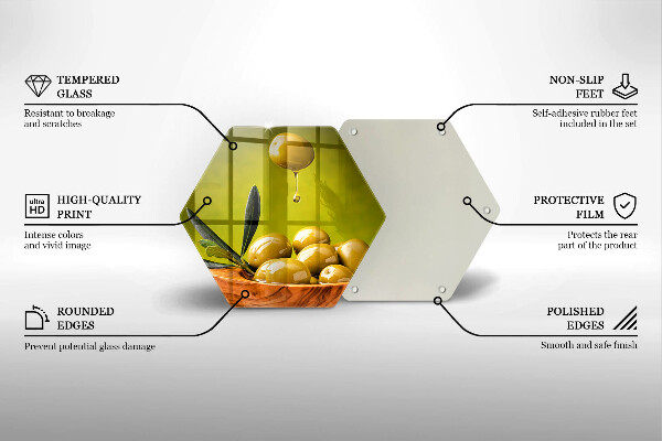 Chopping board Tasty olives