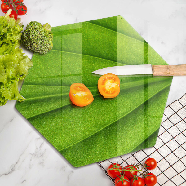 Chopping board glass Nature leaf veins