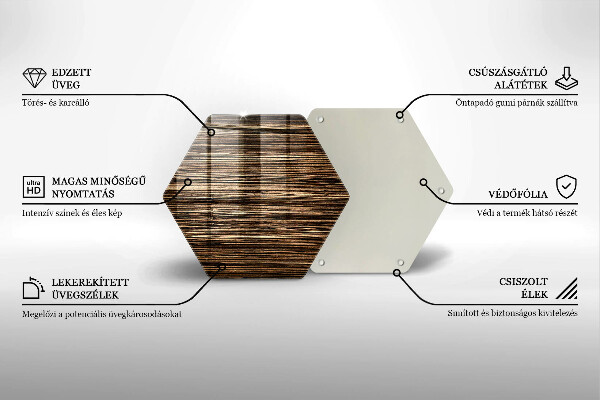 Chopping board glass Wood texture