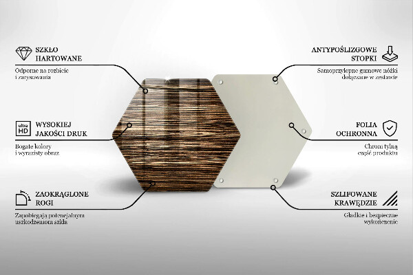 Chopping board glass Wood texture