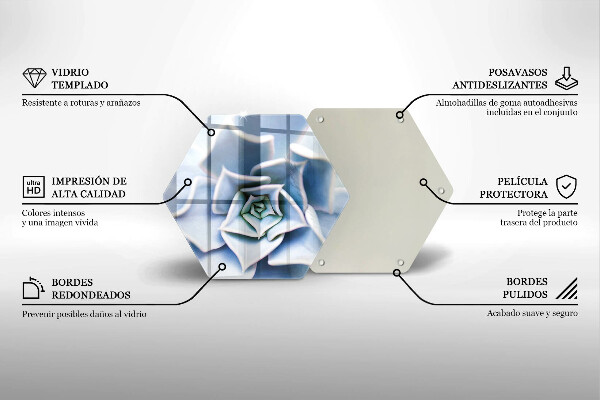 Chopping board glass Flower plant