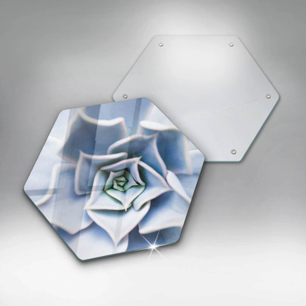 Chopping board glass Flower plant