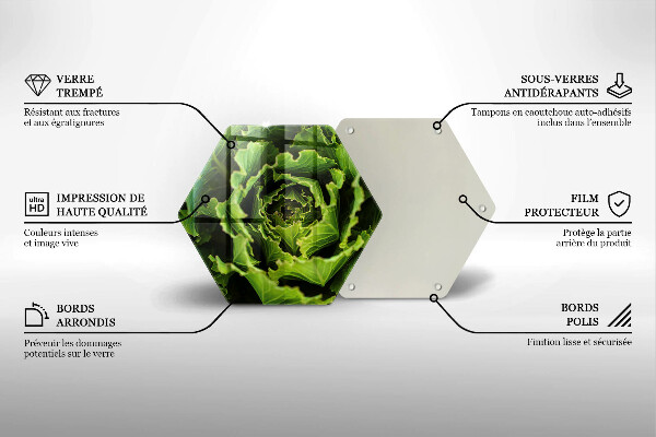Chopping board glass Food - lettuce
