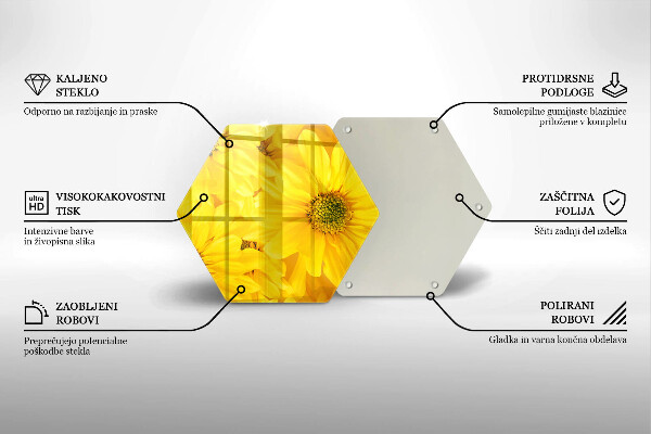 Chopping board Flowers petals