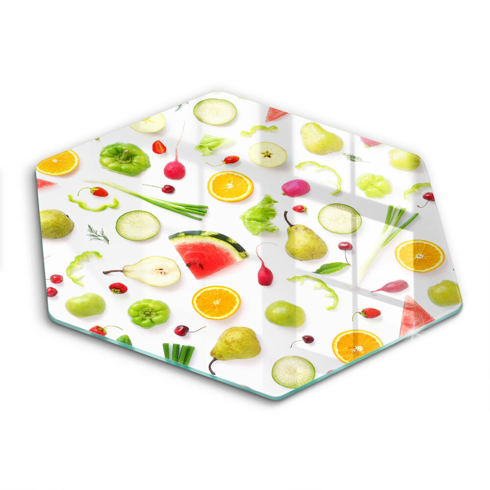 Chopping board Fruit and vegetables pattern